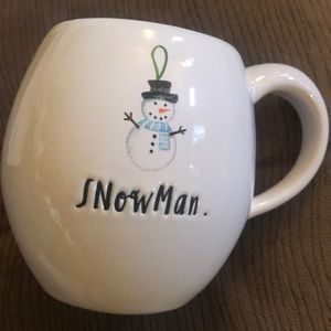 Rae Dunn Snowman cup, New, Never Used